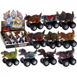 Dinosaur car with friction drive. Various species and colors