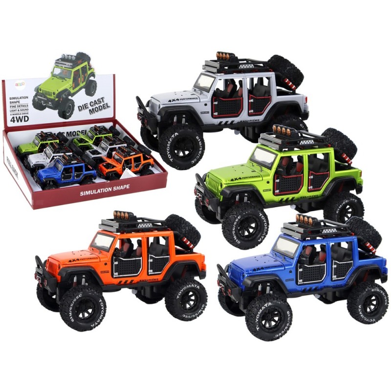 Toy Car Off-Road Vehicle 4x4 Lights Sounds 4 Colors