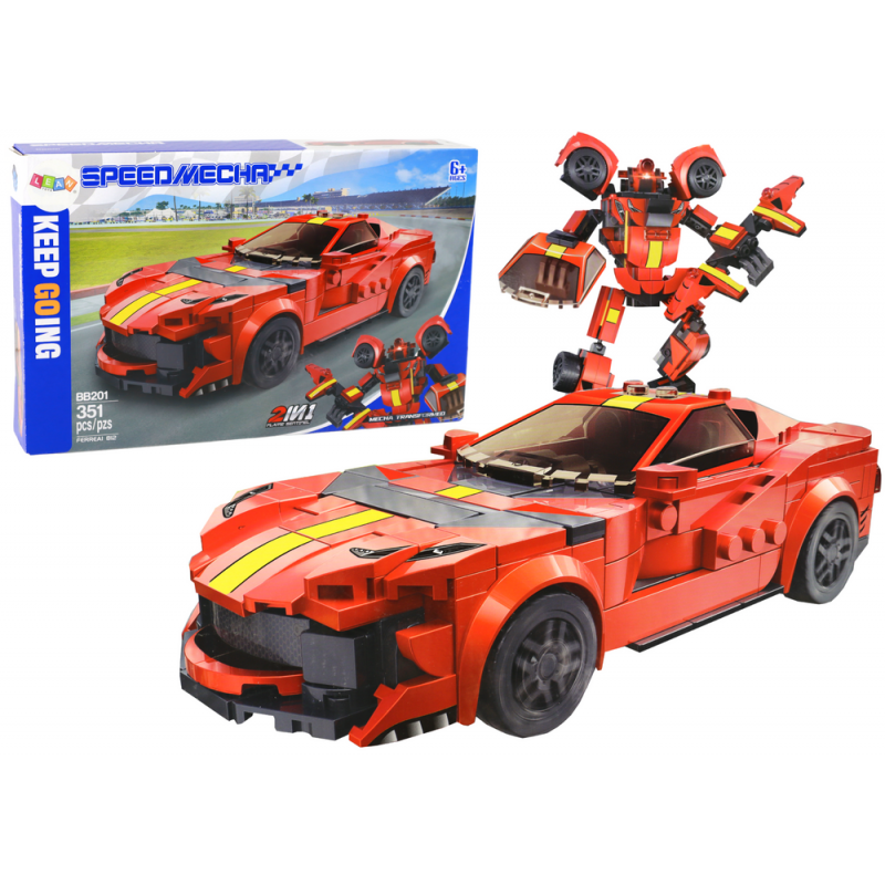 Construction Bricks Vehicle Sports Car Robot Ferreai 812 351 pcs.