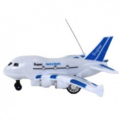 RC Airplane Remote Controlled White Aerobus Remote Control Lights Sounds