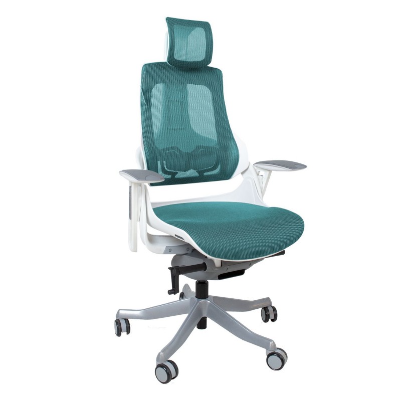 Task chair WAU teal blue white