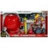 Firefighter Kit Helmet Fire Extinguisher Hatchet Mask Crowbar