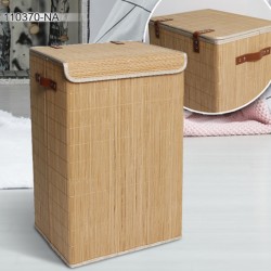 Laundry basket MAX BAMBOO 40x30xH60cm, with a lid