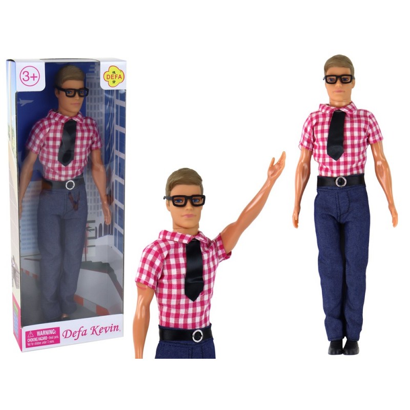Male Kevin Doll In Formal Wear Moveable Hands Legs Head Red