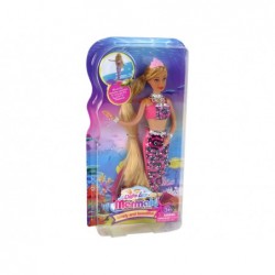Mermaid Doll Pink Long Blonde Hair Mermaid Tail Sequins