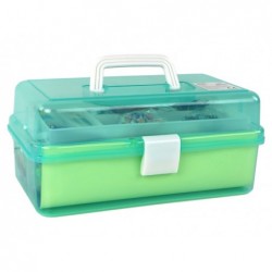 Green Expandable Suitcase Set Artistic Creative Plastic DIY