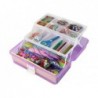 Purple Expandable Suitcase Set Artistic Creative Plastic DIY