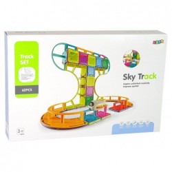 Magnetic Construction Blocks Sky Track 62 Pieces
