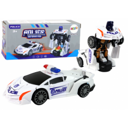 Robot Car Police White 2in1...