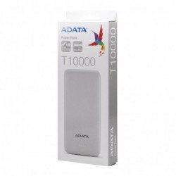 ADATA POWER BANK USB 10000MAH WHITE/AT10000-USBA-CWH