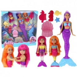 Set of Anlily Mermaids Colorful Underwater World Dolls