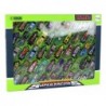 Set of 50 pieces of springs, colorful toy cars