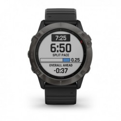 fenix 6X,Sapphire,Carbon Gray DLC w/Black Bnd,GPS Watch,EMEA