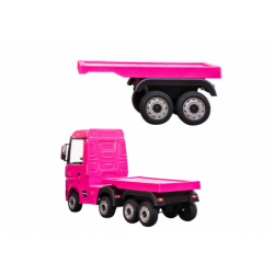 Mercedes Actros Truck With HL358 Pink Semitrailer