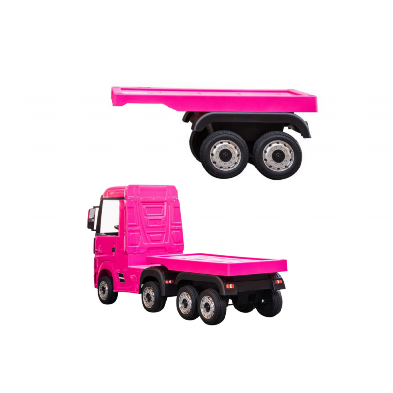 Mercedes Actros Truck With HL358 Pink Semitrailer