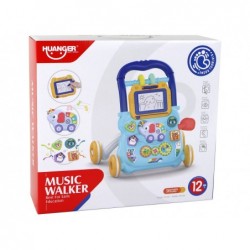 Blue Interactive Push Walker Walker With Educational Board