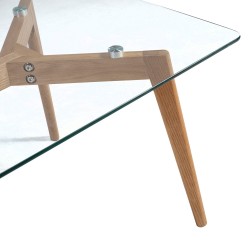 Coffee table HELENA 120x60xH45cm, glass