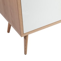 TV table HELENA WHITE 150x40xH55cm, natural white
