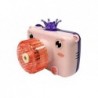 Camera blows soap bubbles Battery Pink Bubble Generator