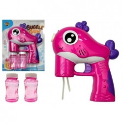 Soap Bubble Gun Battery Operated Pink