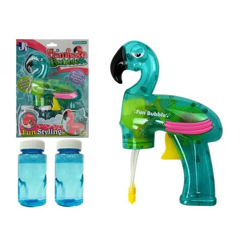 Soap Bubble Gun Flamingo Blue