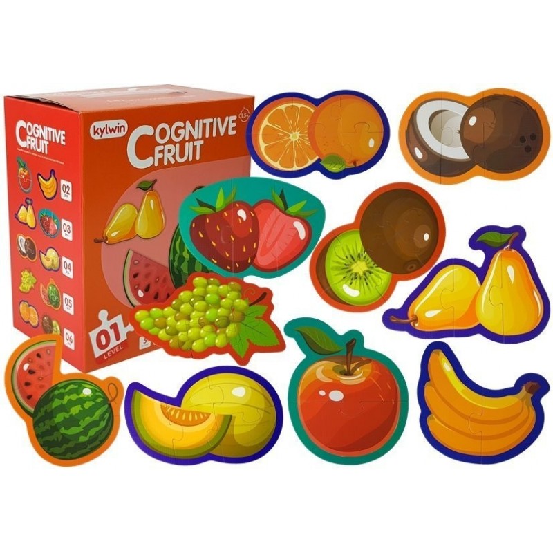 Educational Puzzle For Babies Fruits 5 Parts 40 Pieces