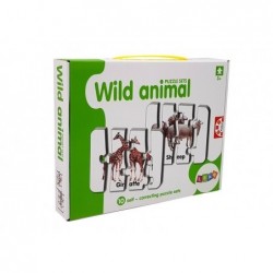 Educational Puzzle Wild Animals Puzzle 10 English Connections
