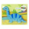 Wooden Puzzle Dinosaur Brachiosaurus Blue