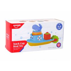 Whale Ship Pyramid Water Toy Set