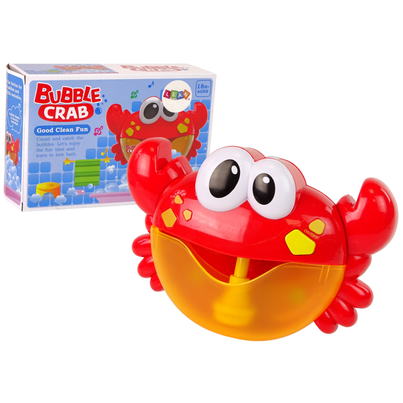 Bath Toy Soap Bubble Generator Red Crab