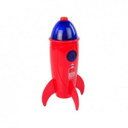 Astronaut Rocket Soap Bubble Machine Red