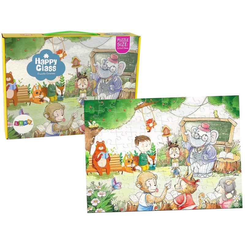 Puzzle School for Animals 100 pieces