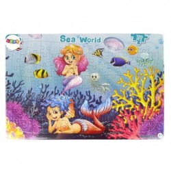 Educational Mermaid Puzzle Sea World Jigsaw Puzzle 120 Elements
