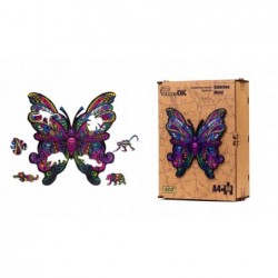 Wooden Puzzle EKO 50 Colourful Butterfly A4 PuzA4-01723