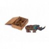 Wooden Puzzle EKO 72 Rare Rhinoceros A4 PuzA4-01740