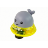 Whale Squirting Water With Stand Gray Bath Toy