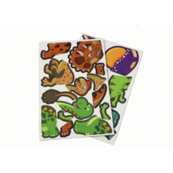 Educational Magnetic Puzzle Set With a Dinosaur Theme