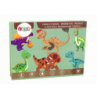 Educational Magnetic Puzzle Set With a Dinosaur Theme