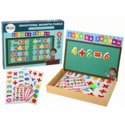 A set of educational magnetic puzzles with numbers