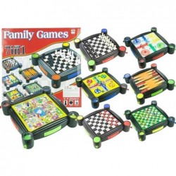 Games Set 7in1 Checkers Chinese Snakes and Ladders