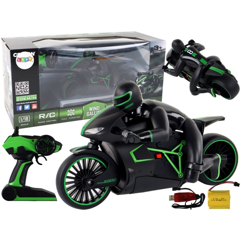 RC Speeder Motor 20 km/h Controlled by Green Remote Control