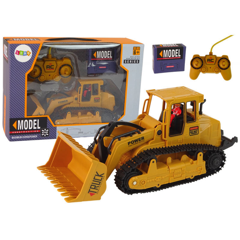 Remote Controlled Crawler Bulldozer  Orange in 1:22 scale