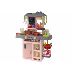 Kitchen With Accessories Pink Lights Effects