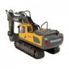 Crawler Excavator 1:20 Remote Controlled Yellow and Gray
