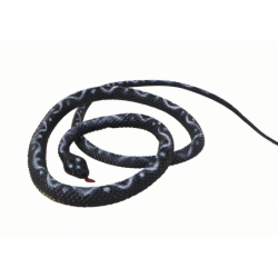 Artificial Rubber Coral Snake Black PVC