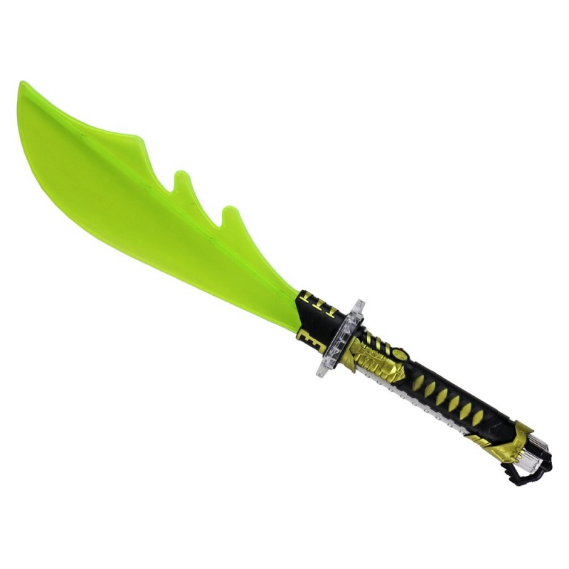 Glowing Yellow Machete Battle Weapon
