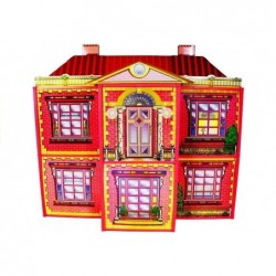 Dolls' House - Large Villa with Furniture + FREE DOLL
