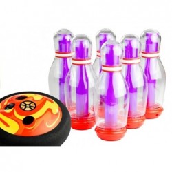 Glowing Bowling Set 6 Bowls and Disc