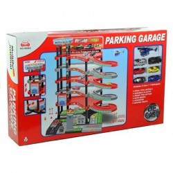 5-Tiered Parking Garage Slide Elevator + Cars