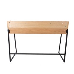 Kirjutuslaud HELENA 120x60xH88cm, hele tamm, MDF, metall